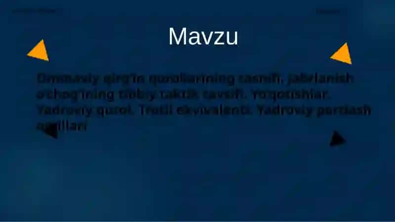 Yadro urushi taxdidi 2
