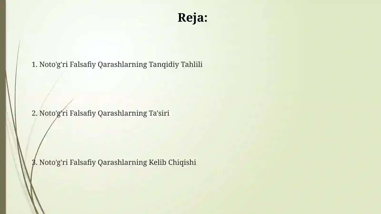 SEZGIGA FALSAFIY QARASHLAR 2