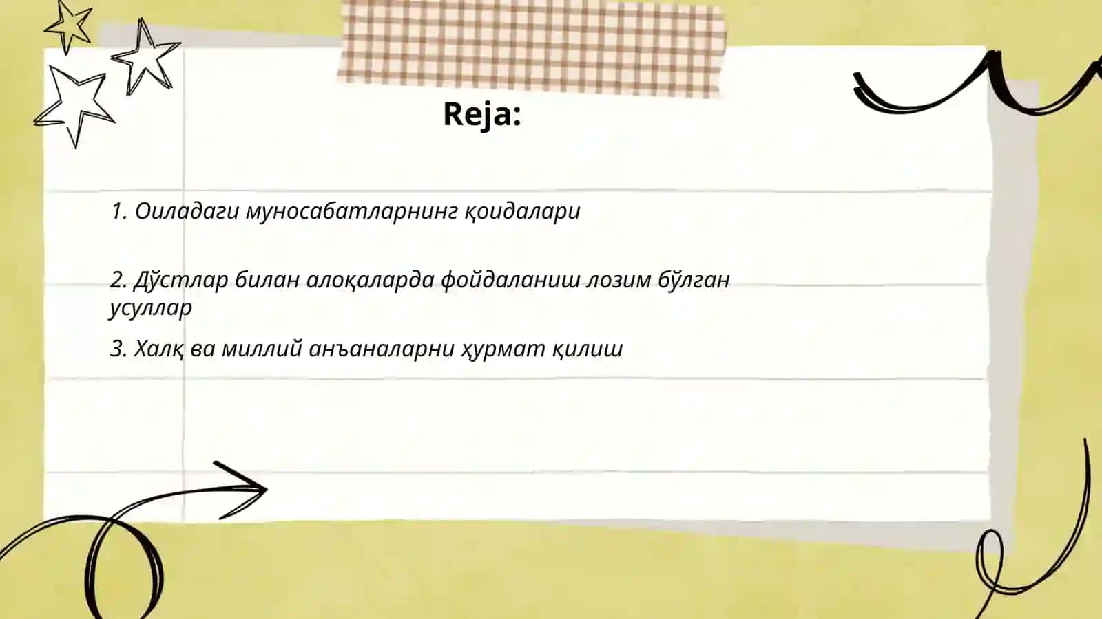 Оиладаги муносабатларнинг қоидалари 2
