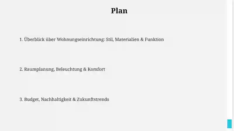 Die Wohnungseinrichtungen 2