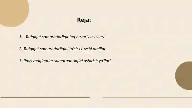 TADQIQOTLARNING SAMARADORLIGI 2