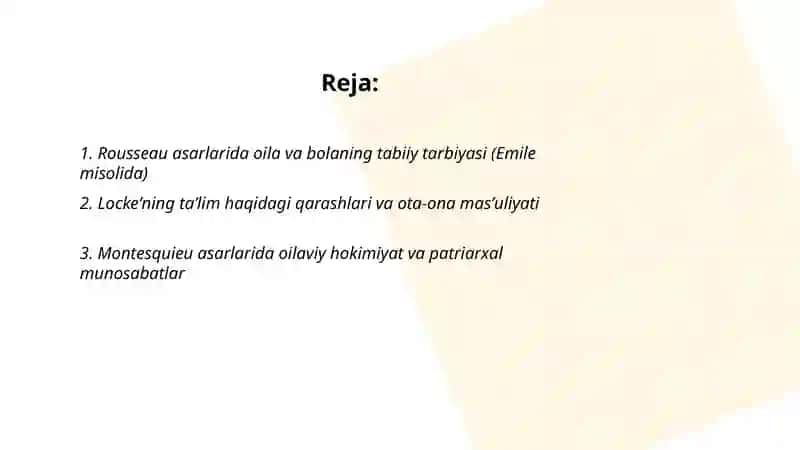 Yevropa uyg'onish davri mutafakkirlari asarida oila tarbiyasining aks etishi 2