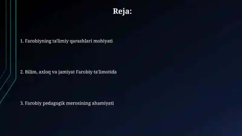 Abu Nasr Farabi pedagogik qarashlari 2