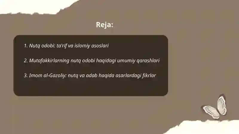 Nutq odobi: ta'rif va islomiy asoslari 2