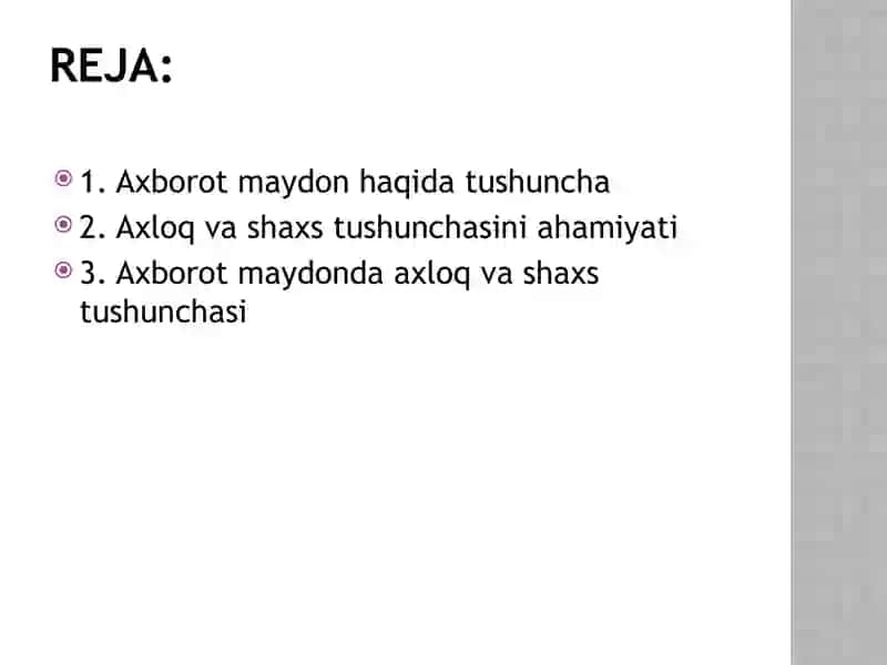 Axborot maydonda axloq va shaxs tushunchasi 2