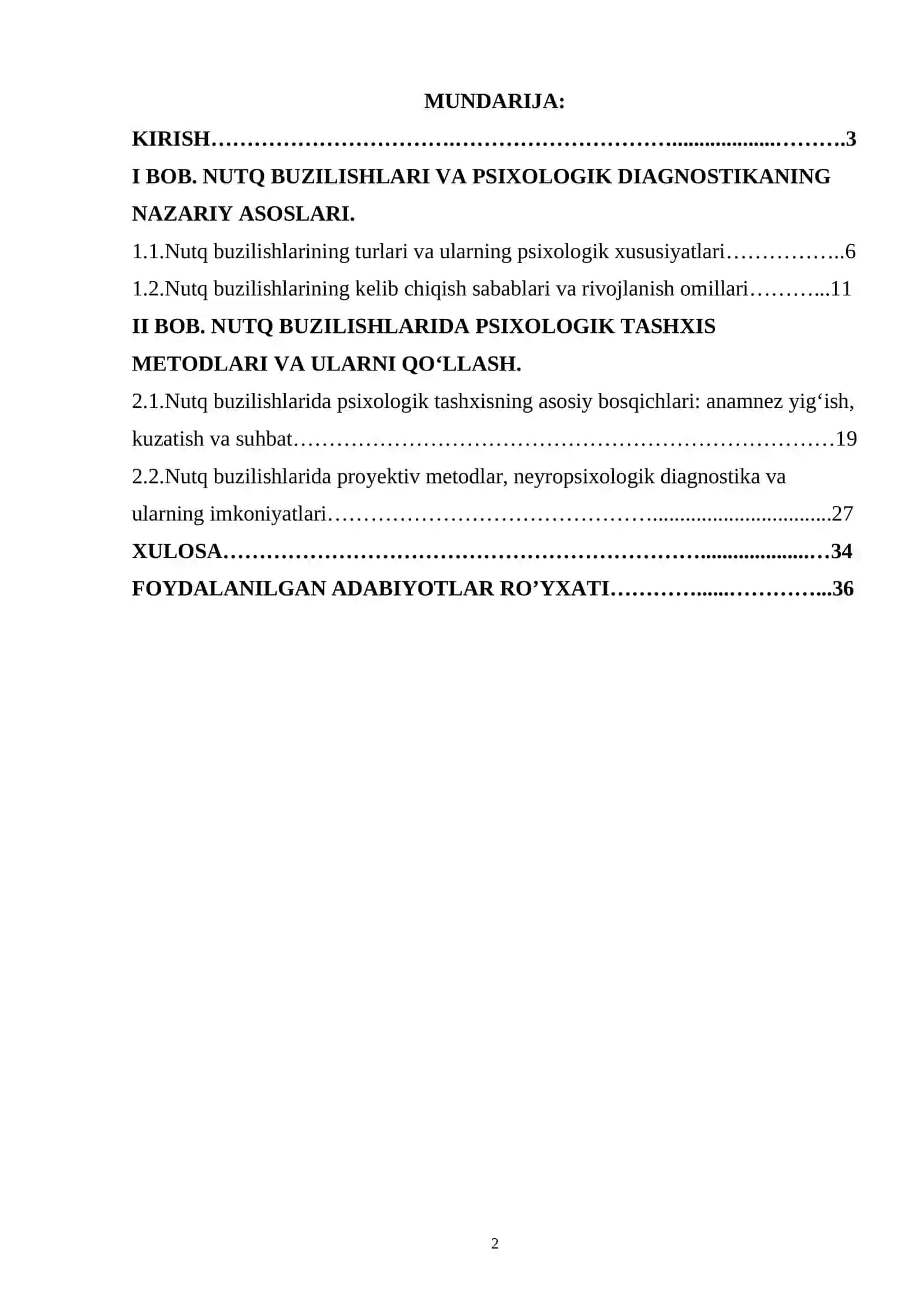 Nutq buzilishlarida psixologik tashxis metodlari 2