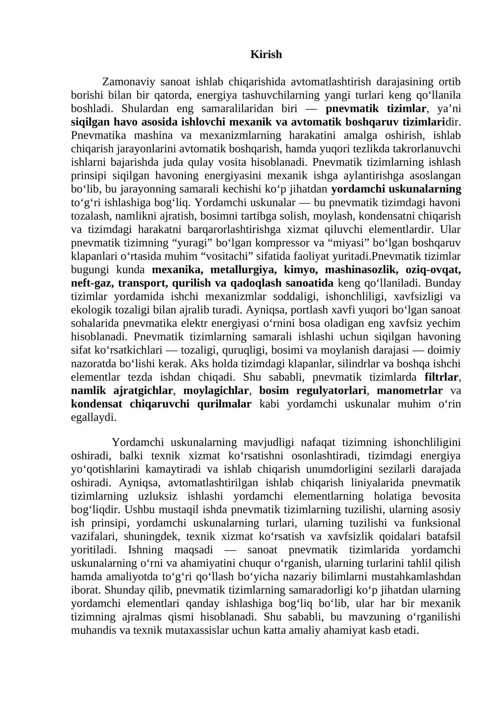 Pnevmatik uskunalarning yordamchi uskunalari 2