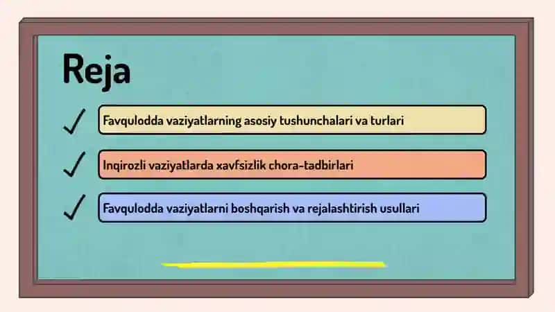 Favqulodda vaziyatlarni tahlil qilish 2