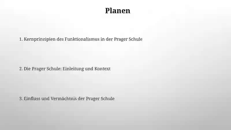 Kernprinzipien des Funktionalismus in der Prager Schule 2