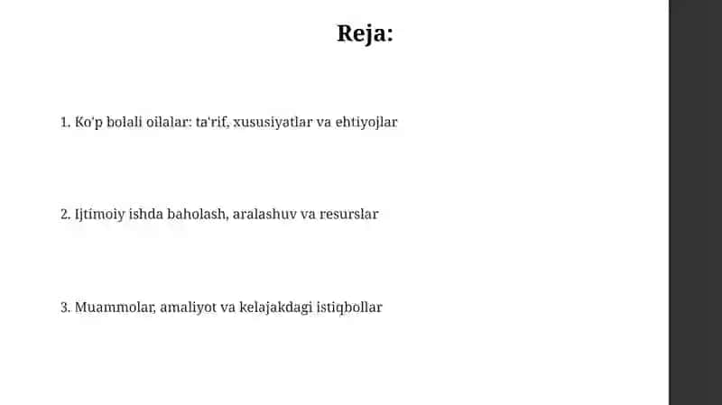 Ko'pfarzandli oilalar bilan ijtimoiyish 2