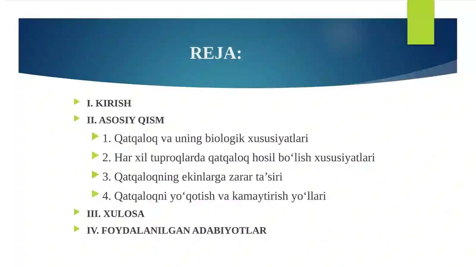 HAR XIL TUPRОQLARDA QATQALОQ HОSIL BO’LISH XUSUSIYATLARI VA UNI YO’QОTISH YO’LLARI 2