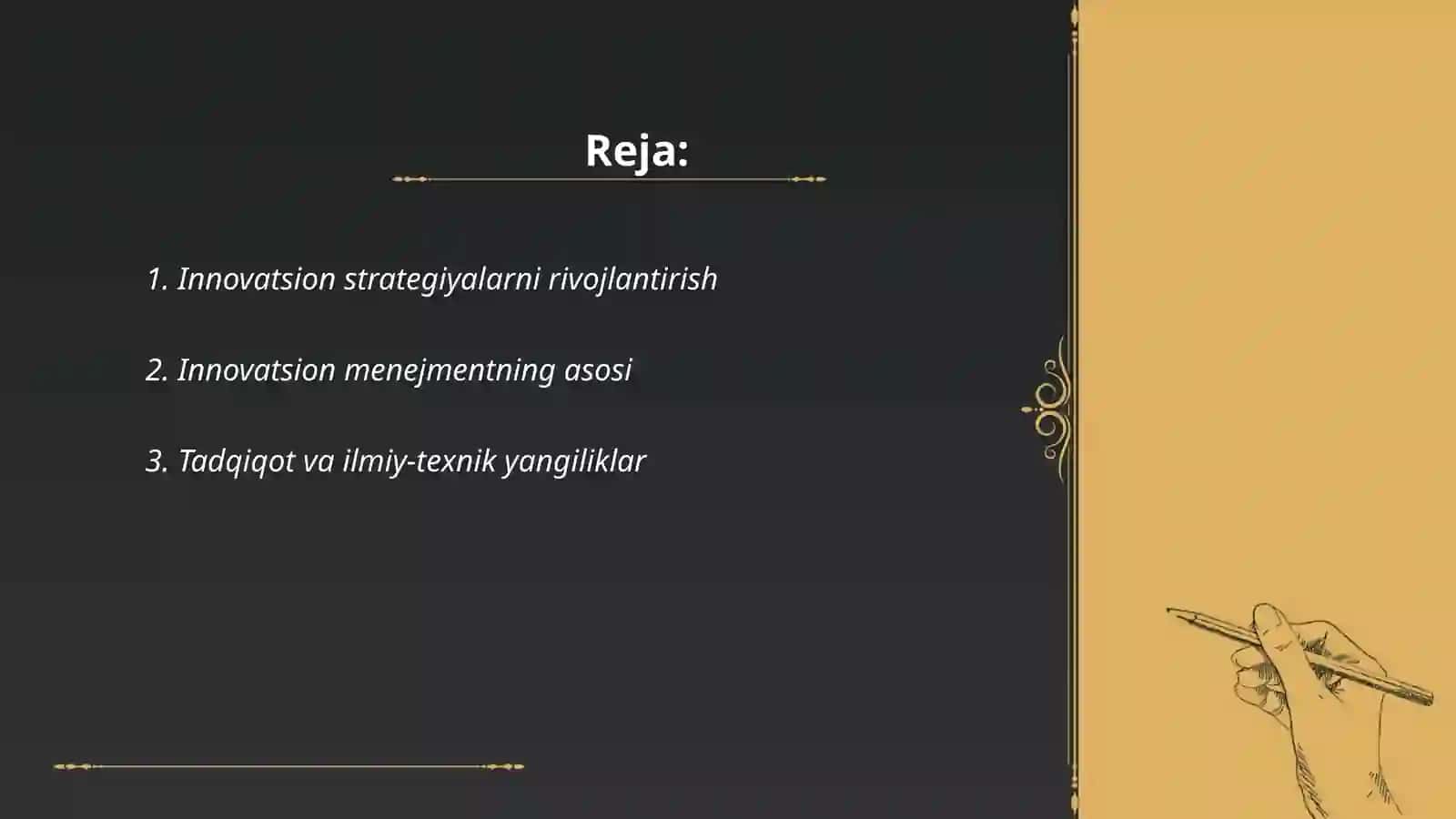 Korxonaning innovatsion faoliyati 2