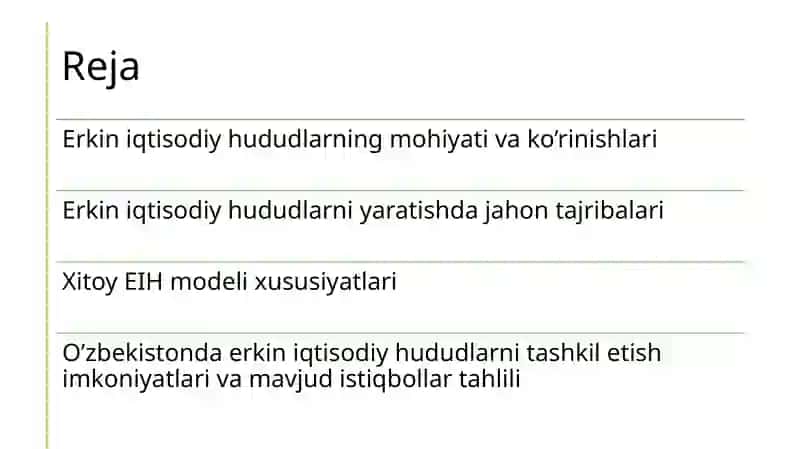 Maxsusiqtisodiyhududlar Mohiyati 2