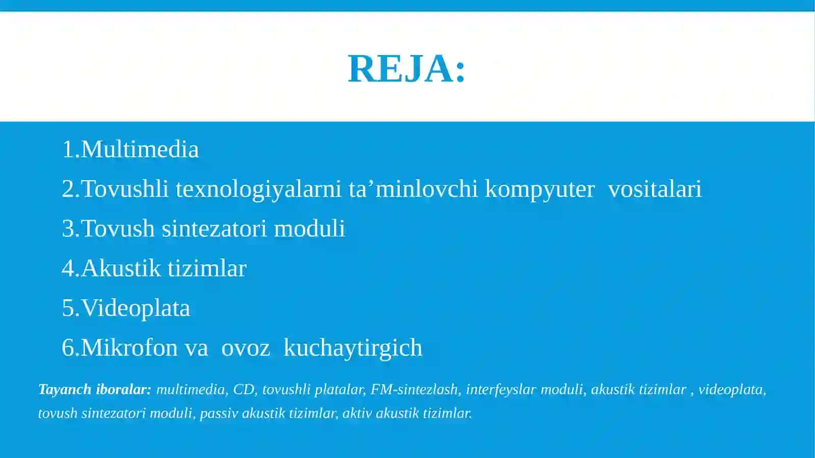Kompyuter audiosistemasi 2