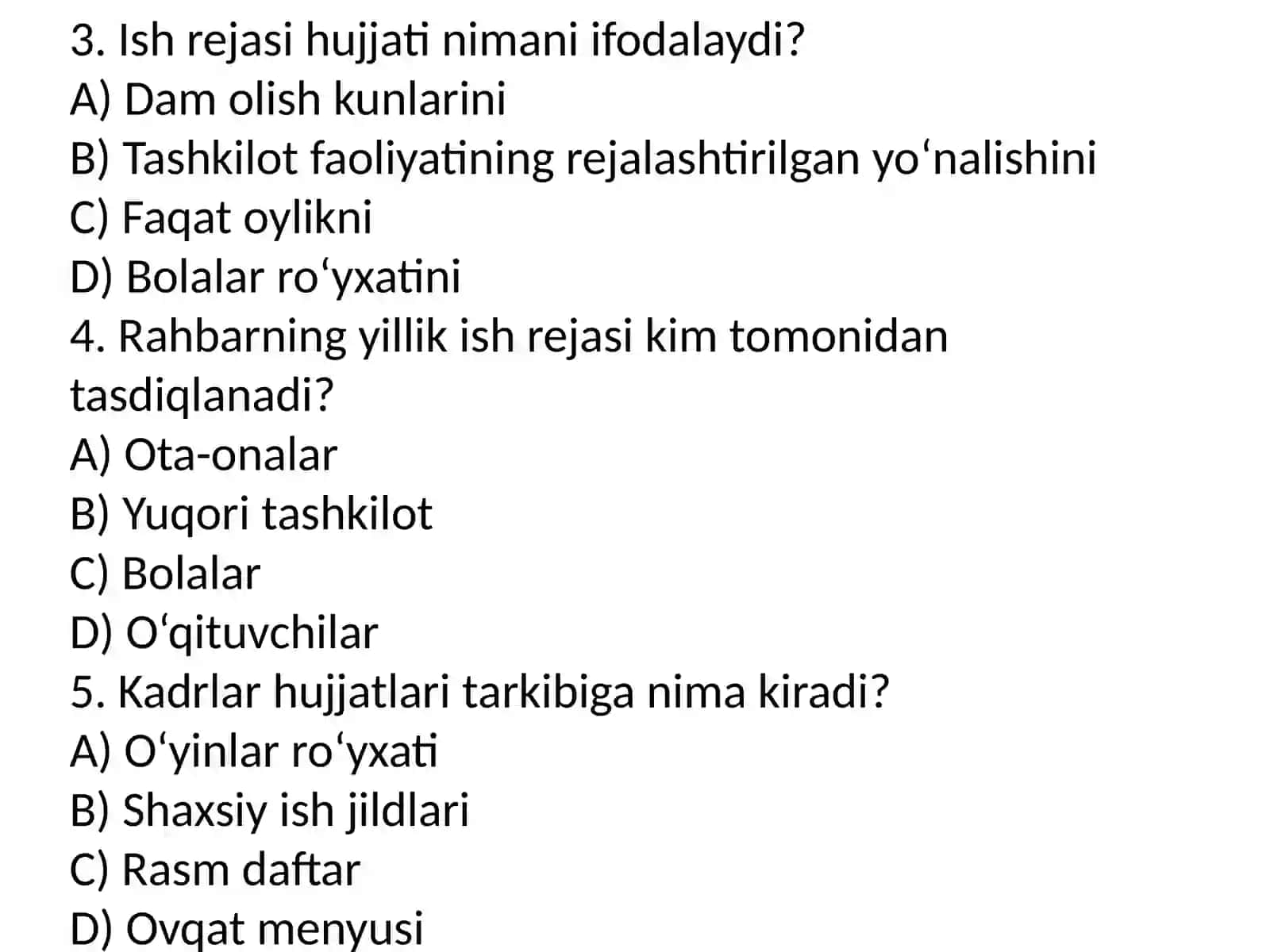 Maktabgachata'limtashkilotirahbariningishhujjatlari 2