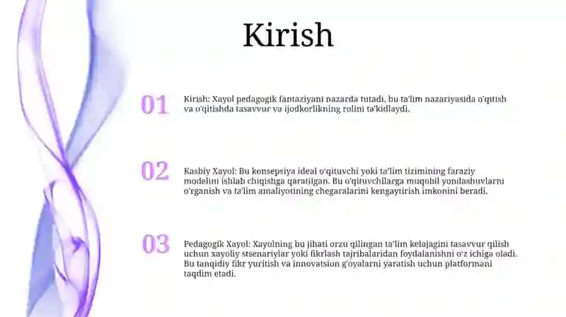 Kasbiy Pedagogik Fantaziya (Xayol) 2