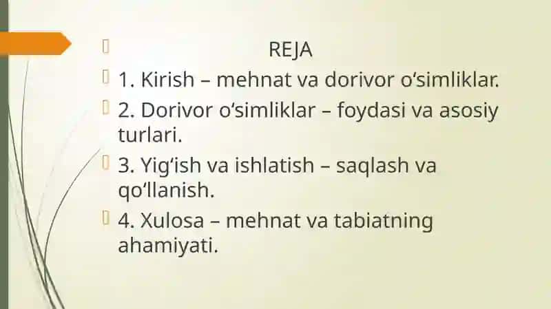 MEHNAT – MEHNATNING   TAGI  ROHAT .  O’ZBEKISTONNING  DORIVOR   O’SIMLIKLARI 2