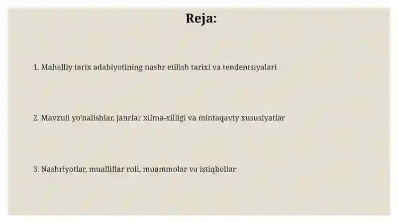 O‘zbekistonda o‘lkashunoslik adabiyotlarining nashr qilinishi (tahlili) 2