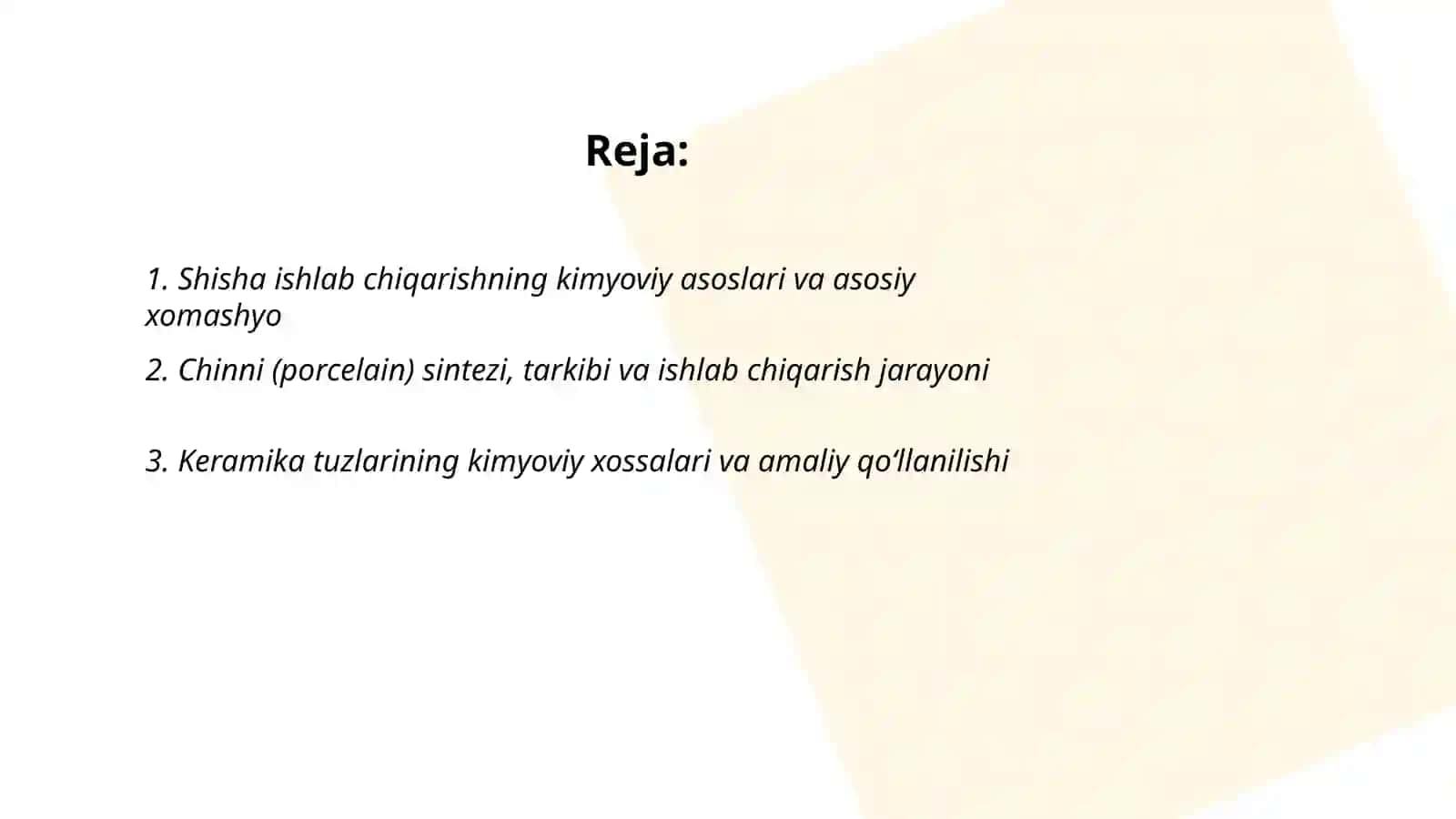 Kimyoda yangi yuksalish bosqichini belgilagan moddalar va materiallar 2