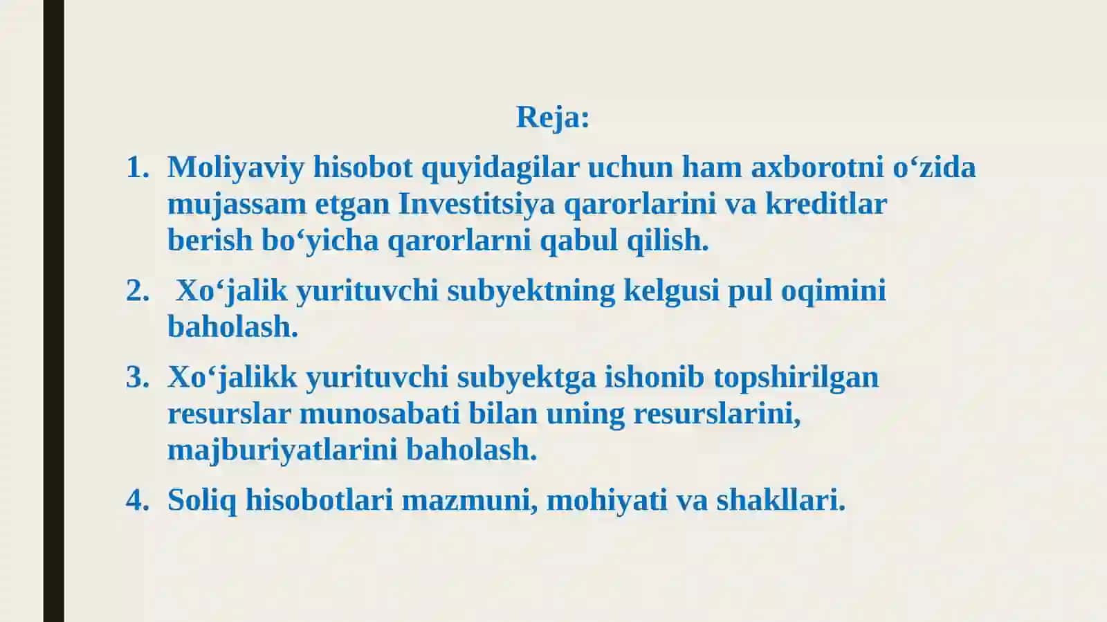 Moliyaviy va soliq hisoboti shakllarini tuzish tartibi 2