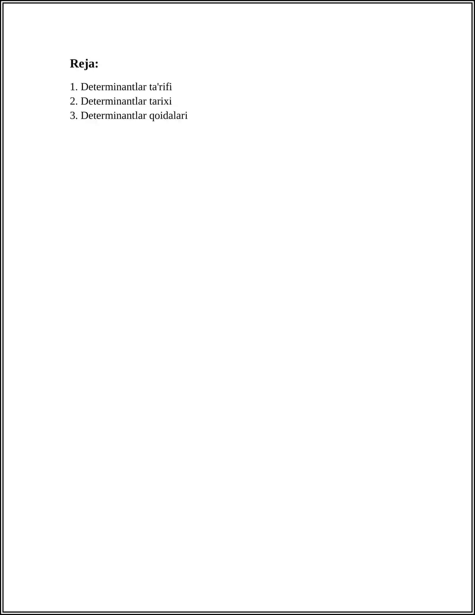 DETERMINANTLAR 2