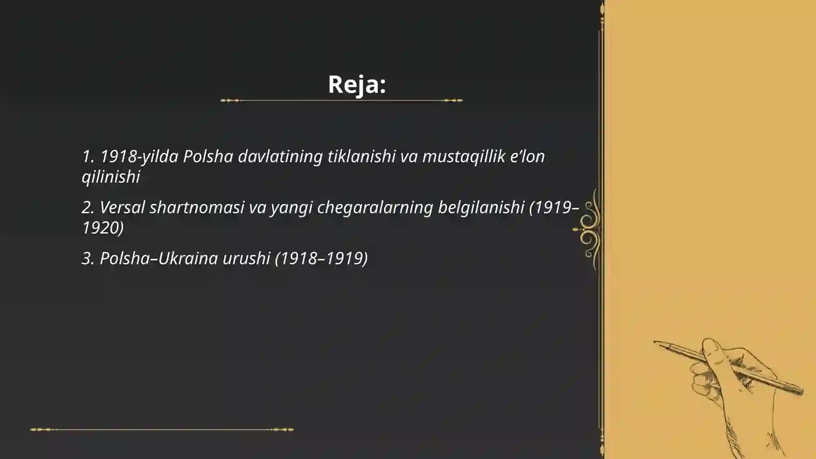 1918-1945-yillarda Polsha davlatining asosiy tarixiy burulishlari 2