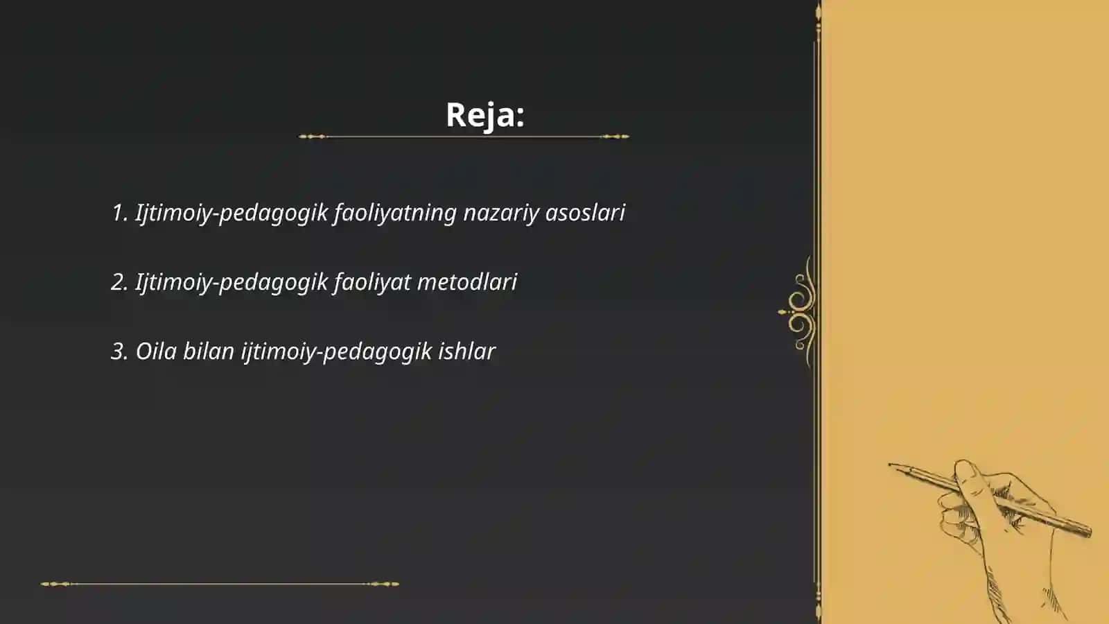 Ijtimoiy – pedagogik faoliyat metodikasi va texnologiyalari 2