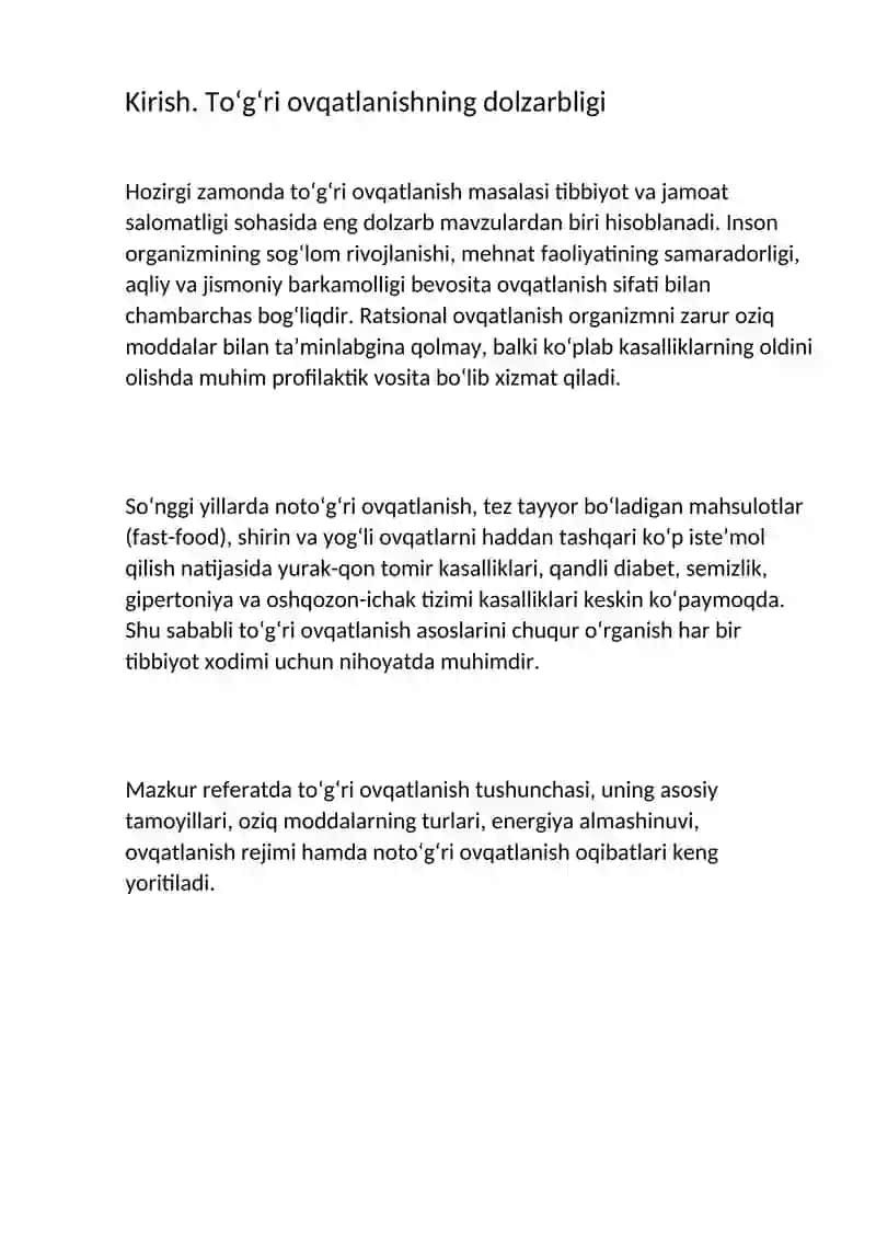 To`g`ri ovqatlanish asoslari 2