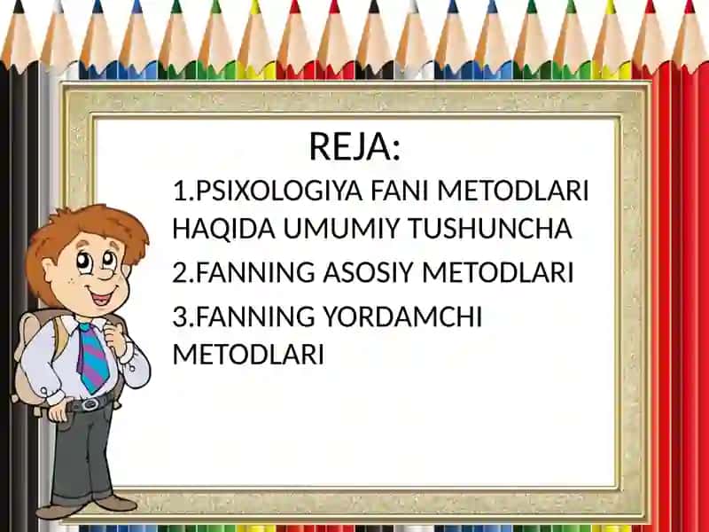 Umumiy psixologiya fanining ilmiy tadqiqot metodlari 2