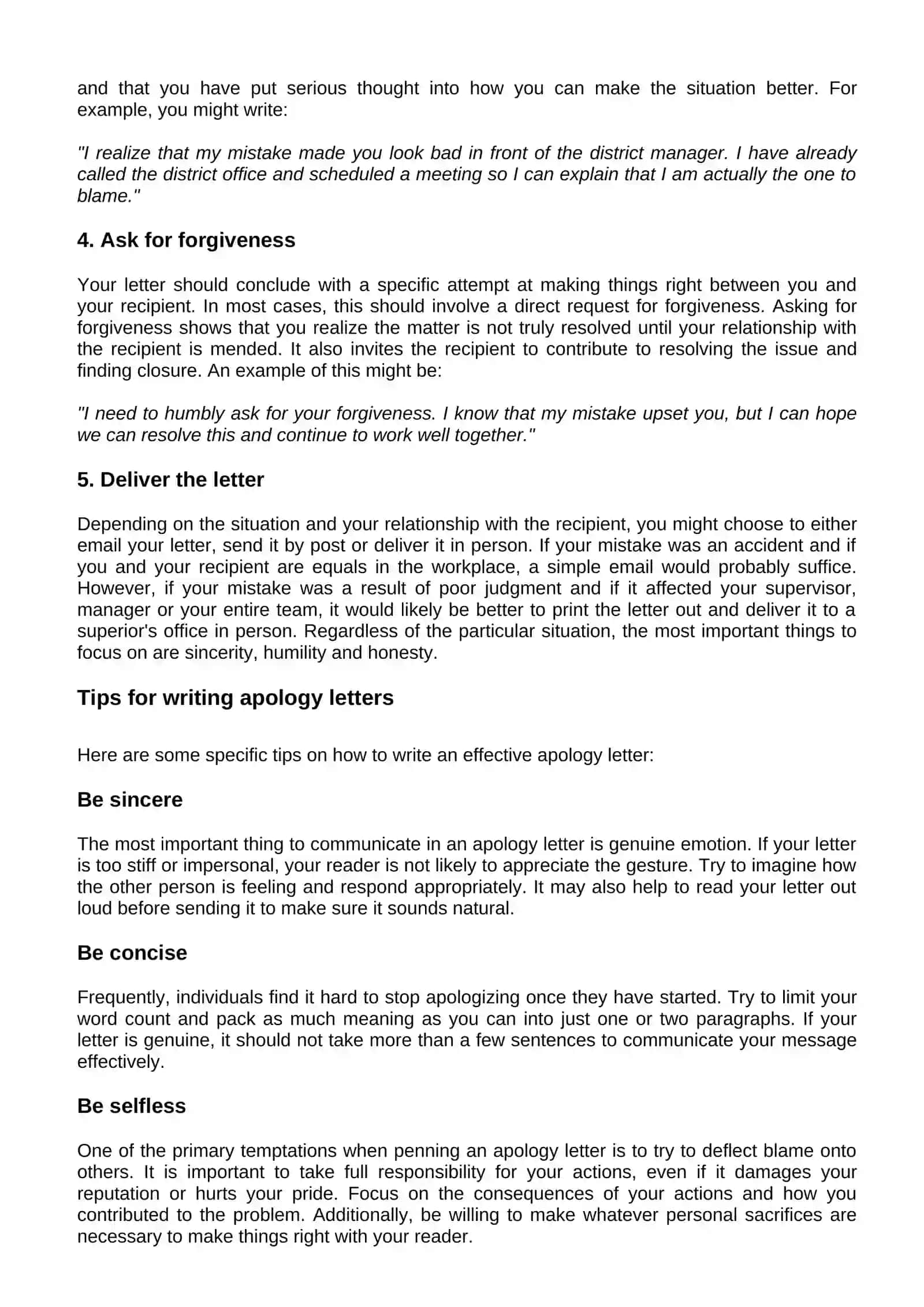 How to Write an Apology Letter 2