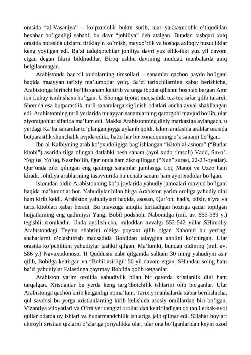 ISLOM DINI TARIXI VA MOHIYATI 2