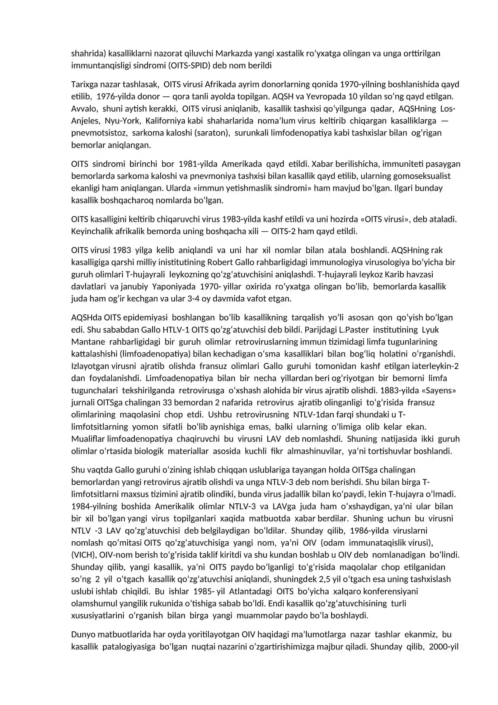 OIV va OITS haqida tushuncha 2