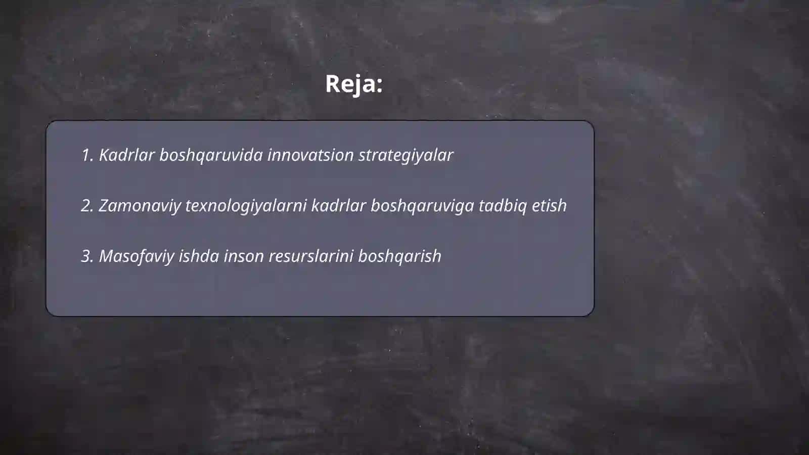 Inson resurslarini boshqarishda inavatsiya 2