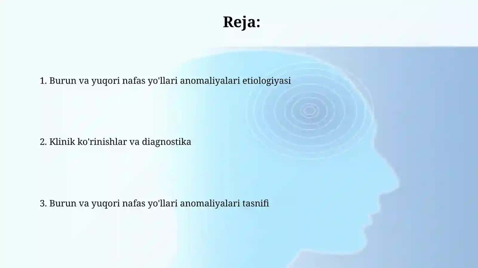 Burun va yuqori nafas yo'llari anomaliyalari: etiologiya va tasnifi 2