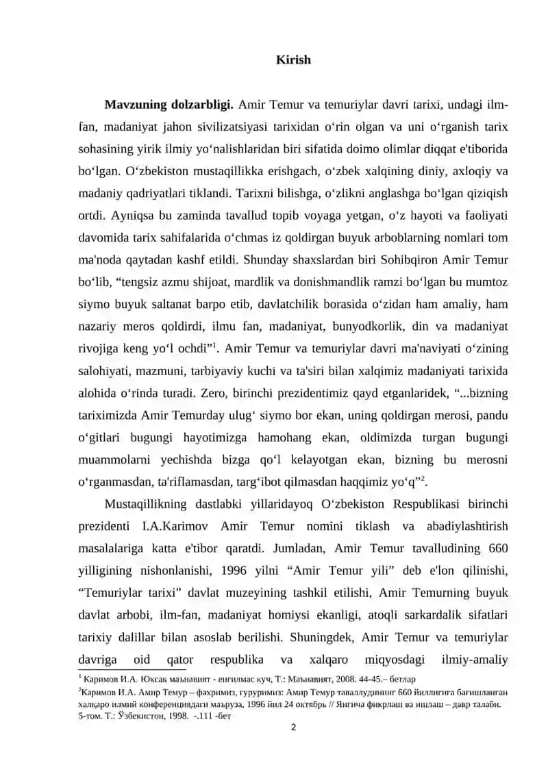 AMIR TEMURDAVRIDA DEVON VAZIRLAR FAOLIYATI 2