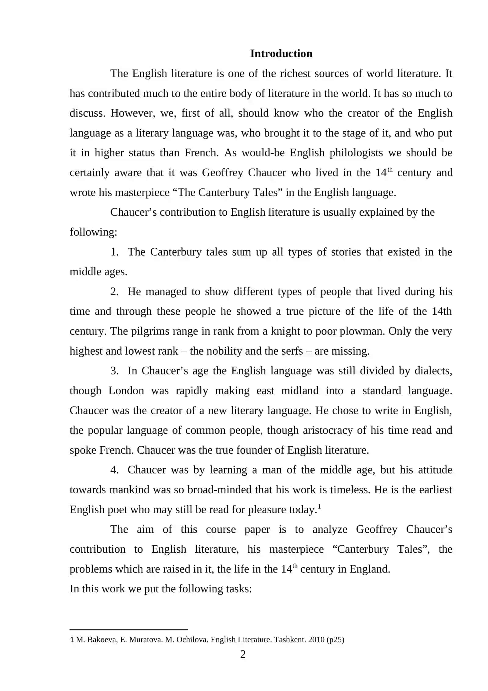 TEHEME: GEOFFREY CHAUCER'S THE COLLECTION OF STORES “THE CANTERBURY TALES” IN THE MIDDLE ENGLISH (1343 – 1400) 2