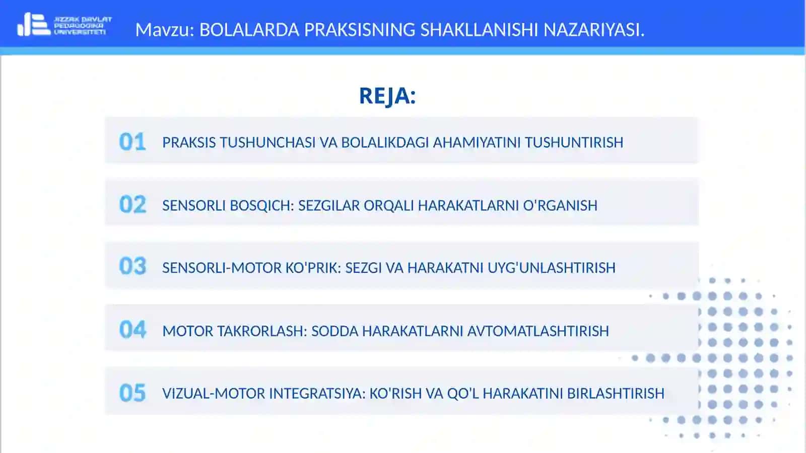 MAKTABGACHA YOSHDAGI BOLALAR PRAKSISNI RIVOJLANTIRISH TEXNOLOGIYALARI 2