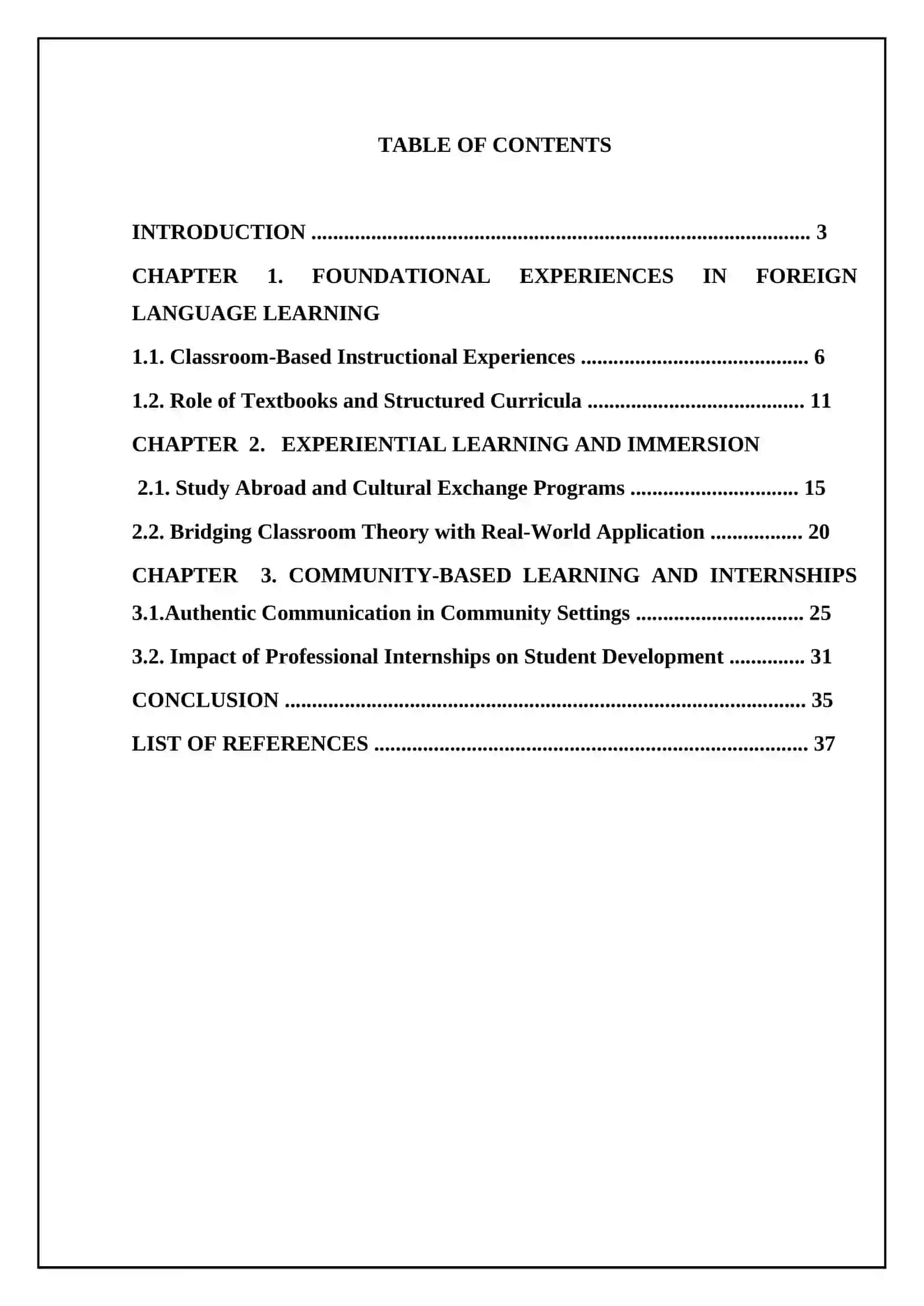 Types of experiences in foreign language teaching and their impact on student's development 2