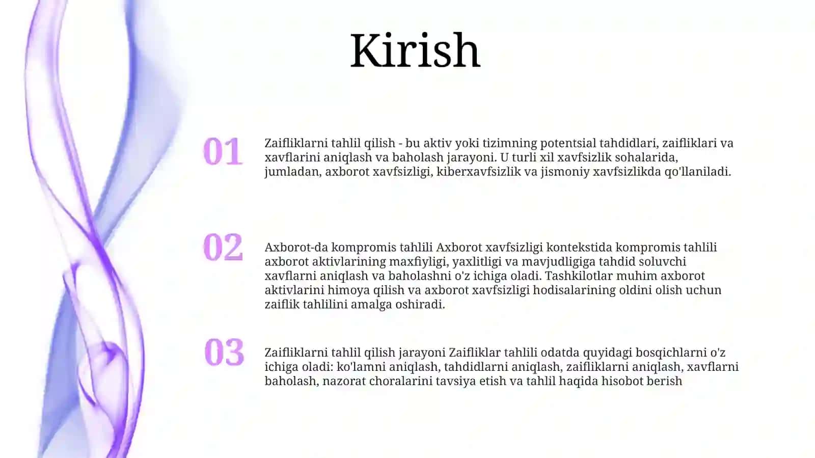 Axborotda Xavfsizlik Tahlili 2