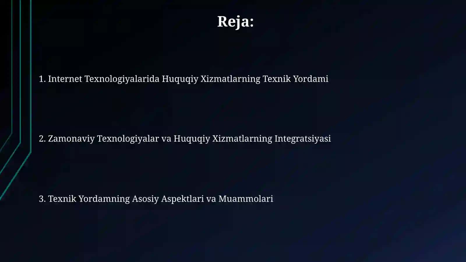 Internet texnologiyalarida yuridik ximatlarning texnik ta'minoti 2