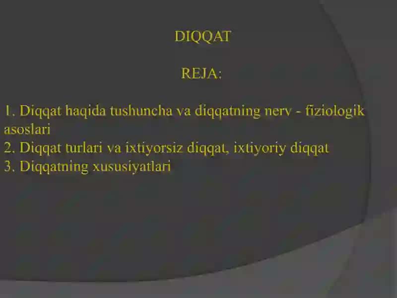 Diqqatning psixofiziologikasoslari 2
