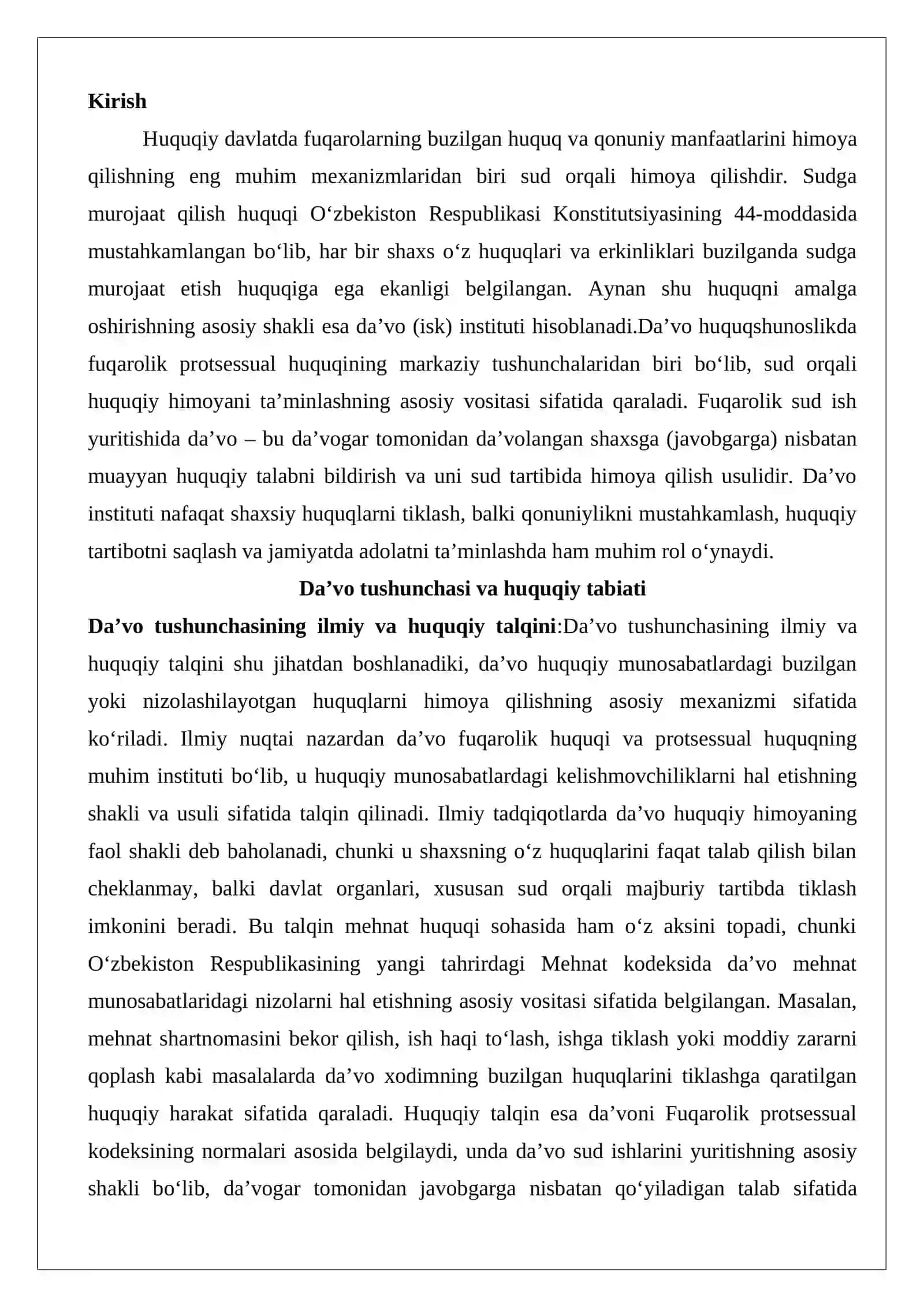 Da’vo, uning elementlari va turlari 2