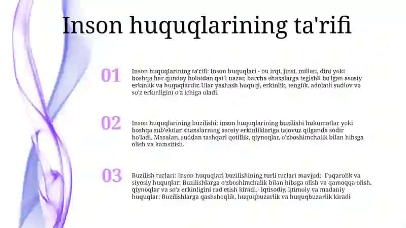 Inson Huquqlarini Buzishga Qaratilgan Huquqbuzarlik Turlari 2