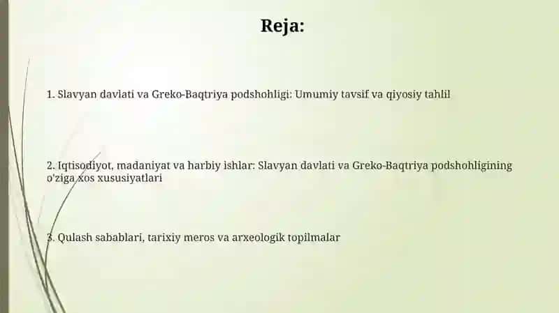 Slavyan davlati va Greko-Baqtriya podshohligi 2