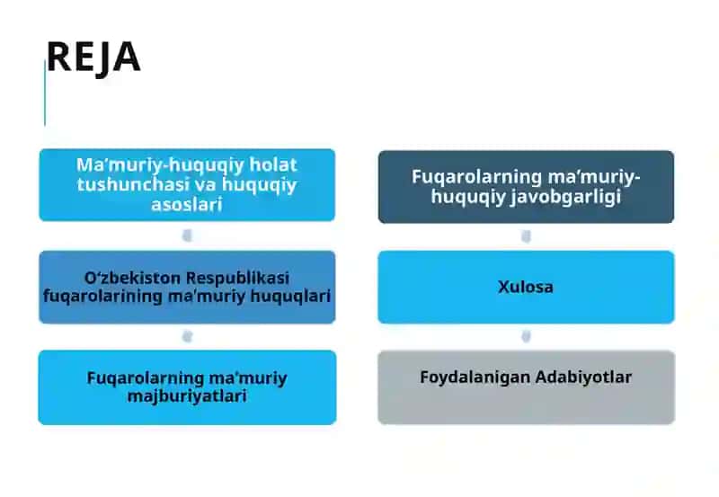 O‘ZBEKISTON RESPUBLIKASI FUQAROLARINING MA’MURIY-HUQUQIY HOLATI TUSHUNCHASI 2