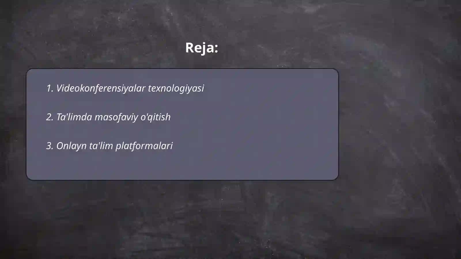 Videokonferensiyalar texnologiyasi 2