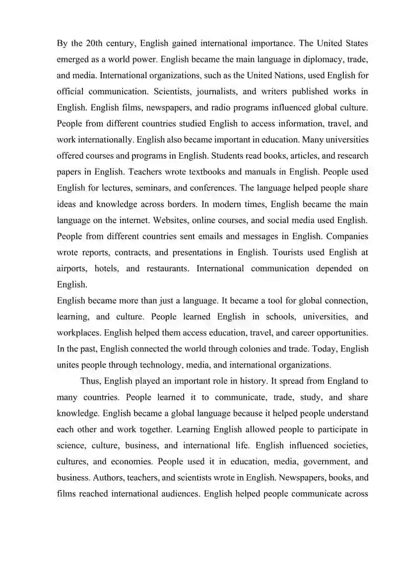 The Role of English asa global Language, past simple tense 2