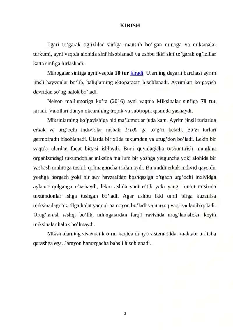 TO’GARAK OG’ZIZLILARNING SINFI UNING TASNIFI KELIB CHIQISHI EVOLYUTSIYASI TARQALISHI VA AHAMIYATI 2