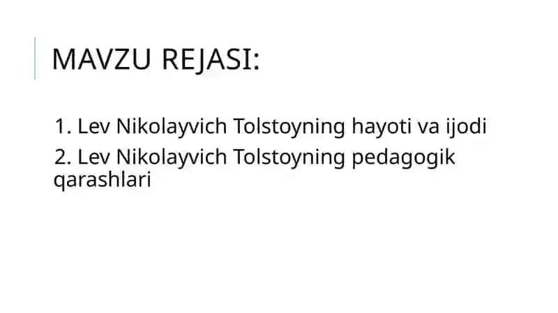 LevNikolayvichTolstoyninghayotivaijodi 2