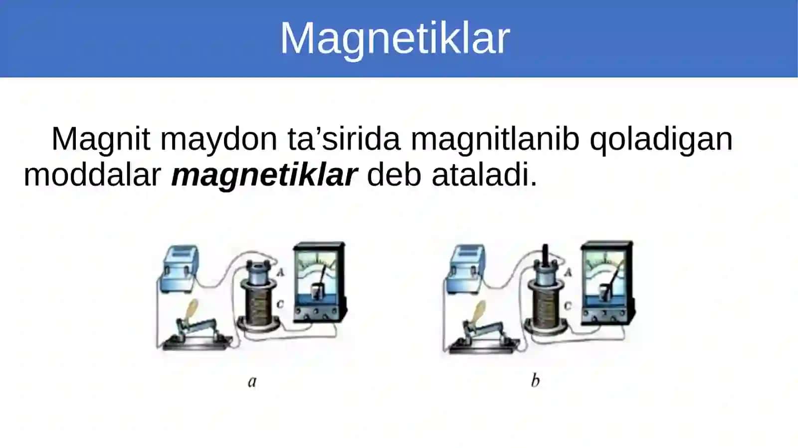 Moddaning magnit xossalari 2